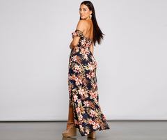 Tropical Sunsets Stylish Maxi Dress InsStreet