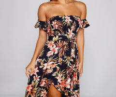 Tropical Sunsets Stylish Maxi Dress InsStreet