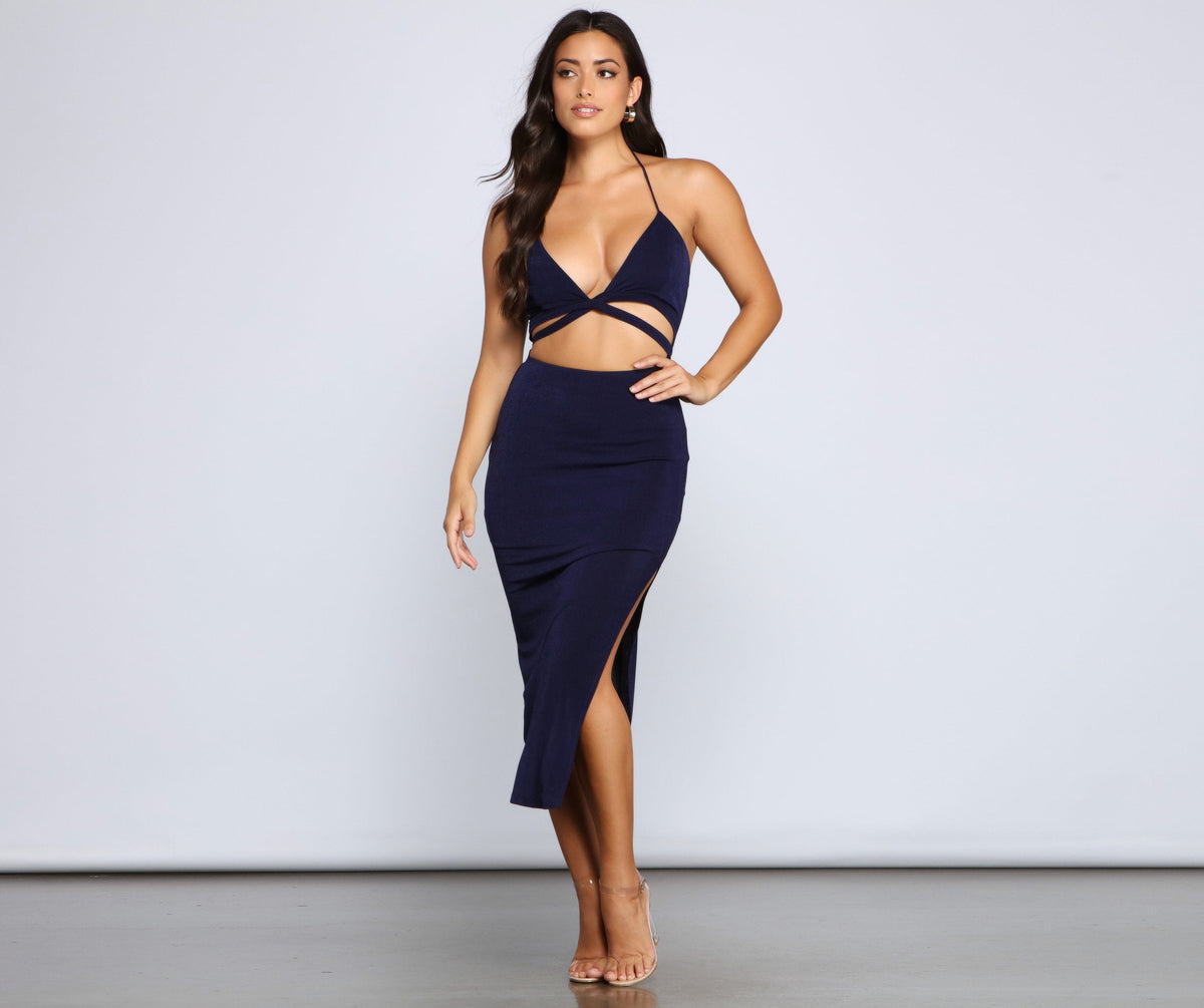 Major Stunner Stylish Cutout Midi Dress InsStreet