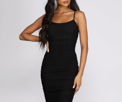 Mesh Muse Stylish Midi Dress InsStreet