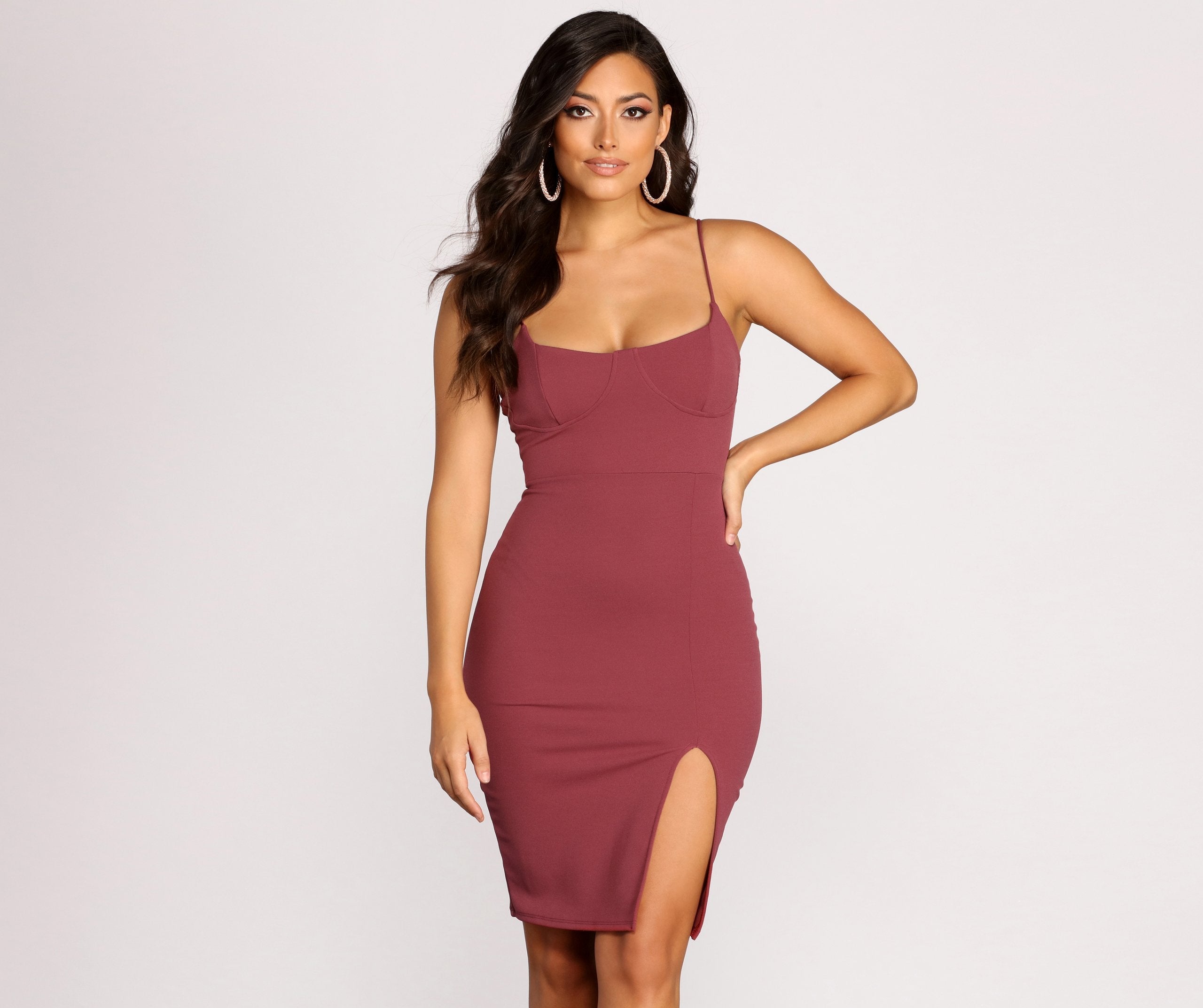 Get A Move Charming On Crepe Midi Dress InsStreet