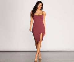 Get A Move Charming On Crepe Midi Dress InsStreet