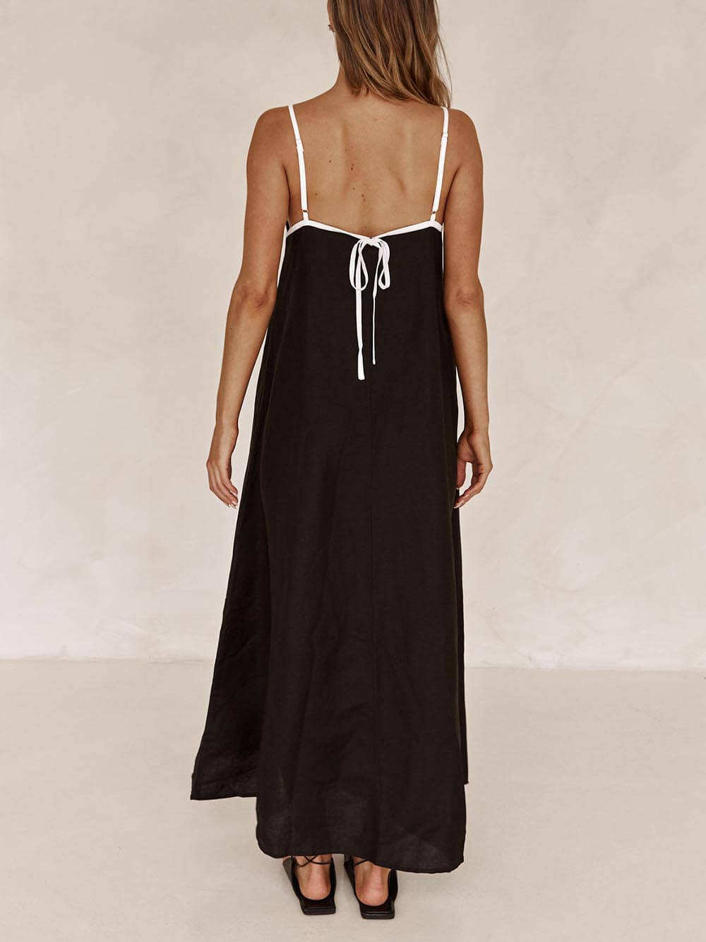 Classic Holiday Style Charming Contrasting Suspender Dress InsStreet