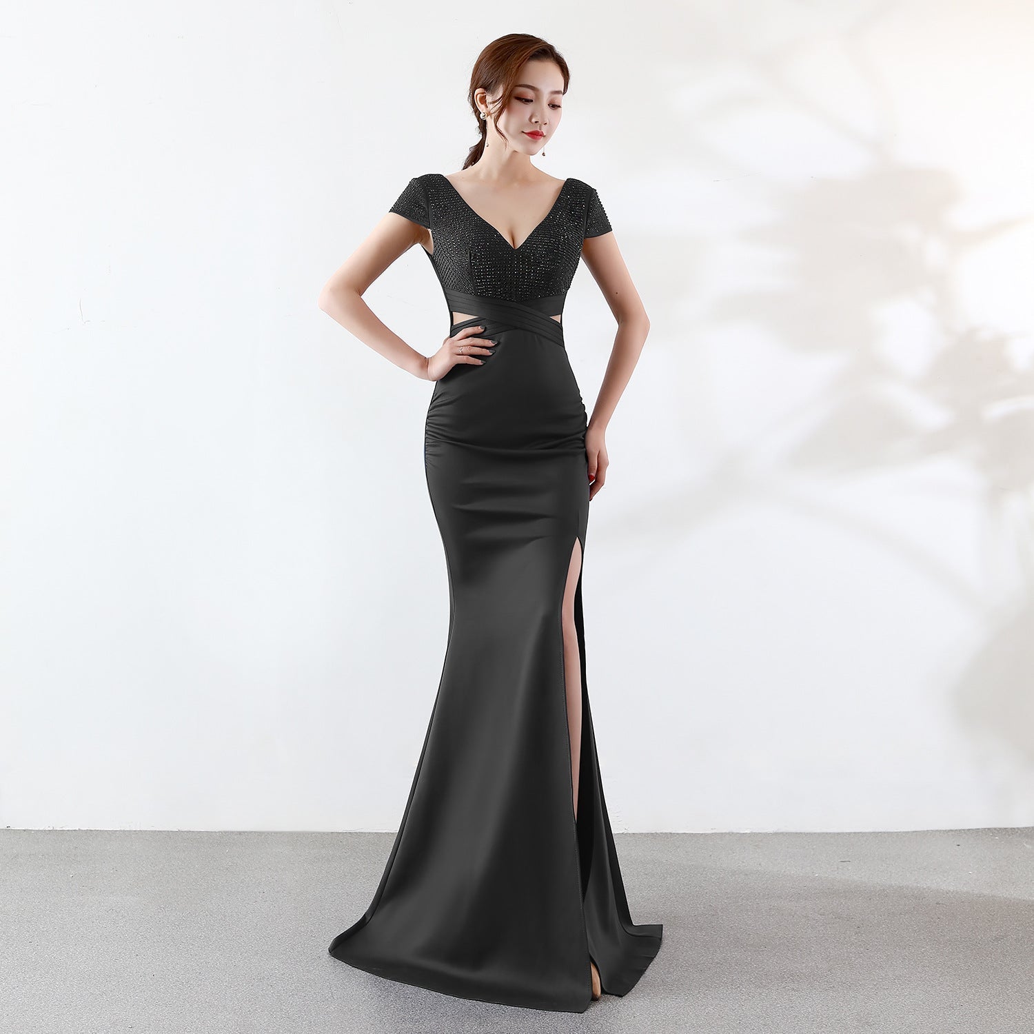 Eremi slim fit Charming long fishtail dress InsStreet