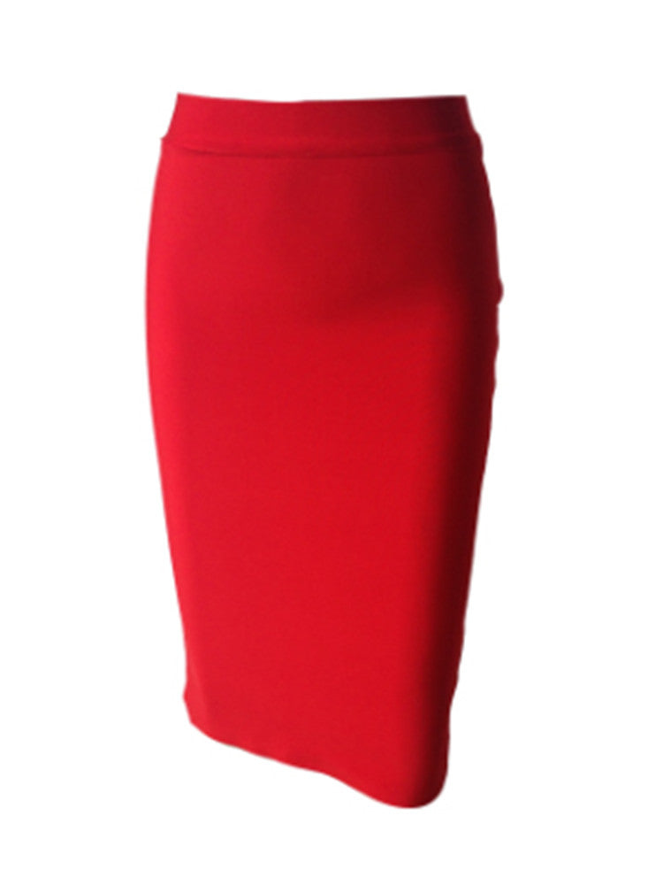 Solid Color Sexy Bodycon Party Bandage Skirt InsStreet