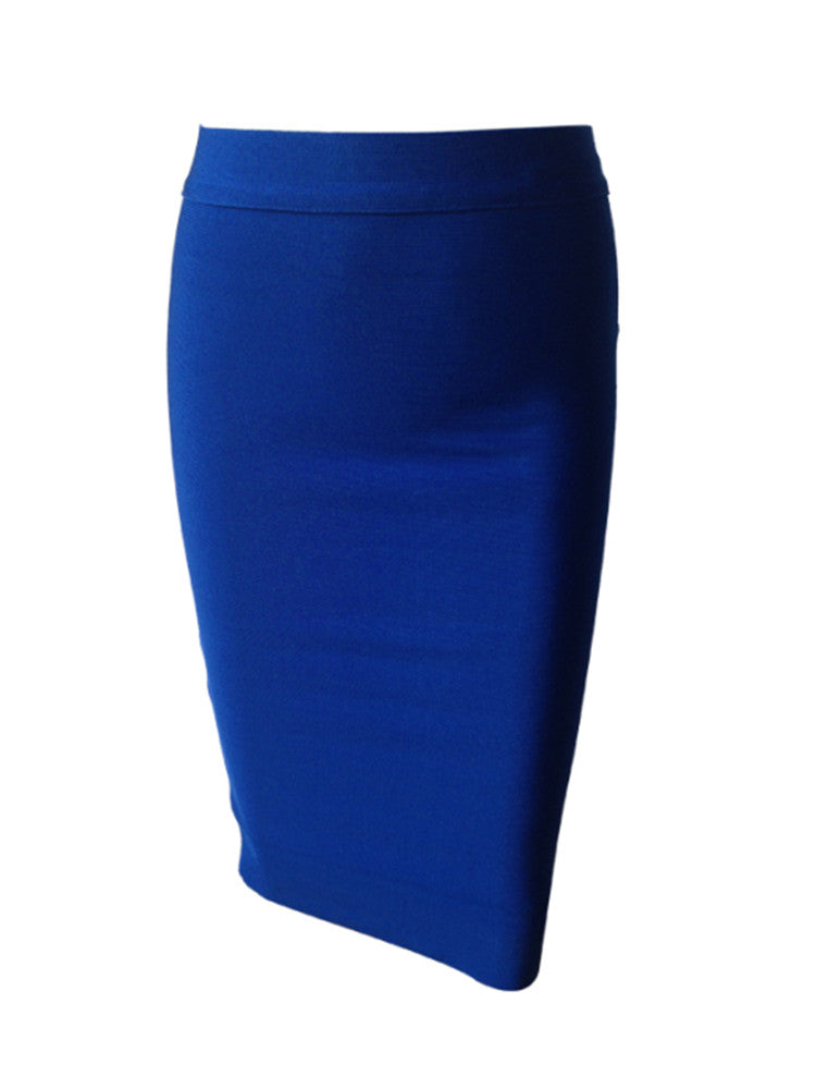 Solid Color Sexy Bodycon Party Bandage Skirt InsStreet