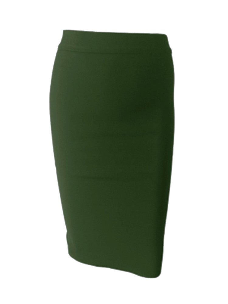 Solid Color Sexy Bodycon Party Bandage Skirt InsStreet