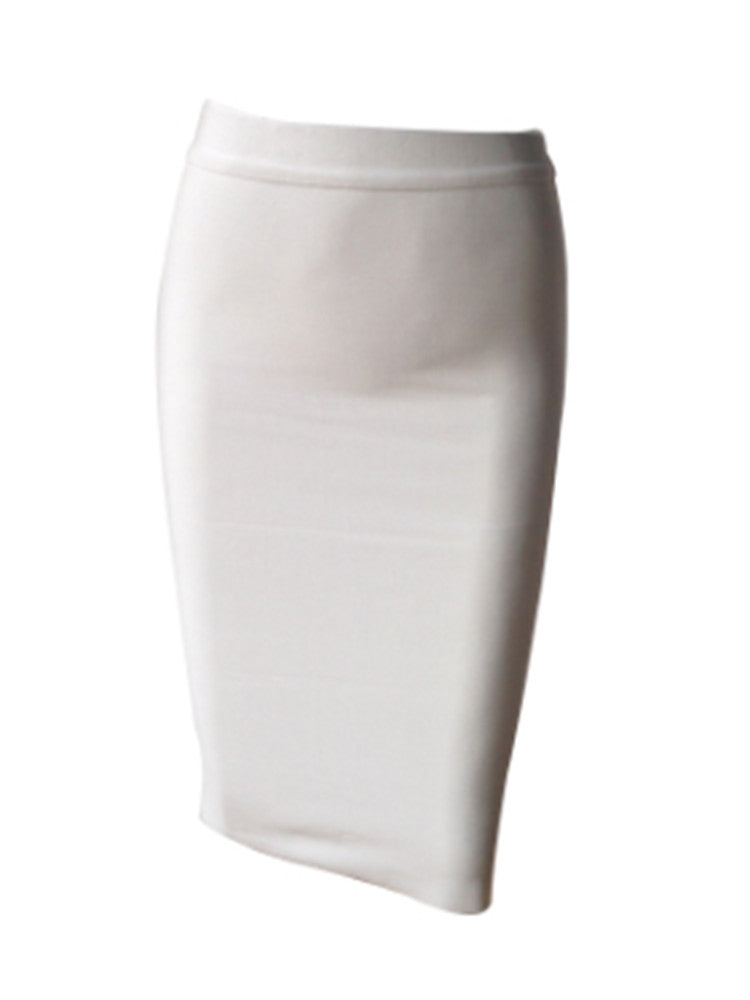 Solid Color Sexy Bodycon Party Bandage Skirt InsStreet