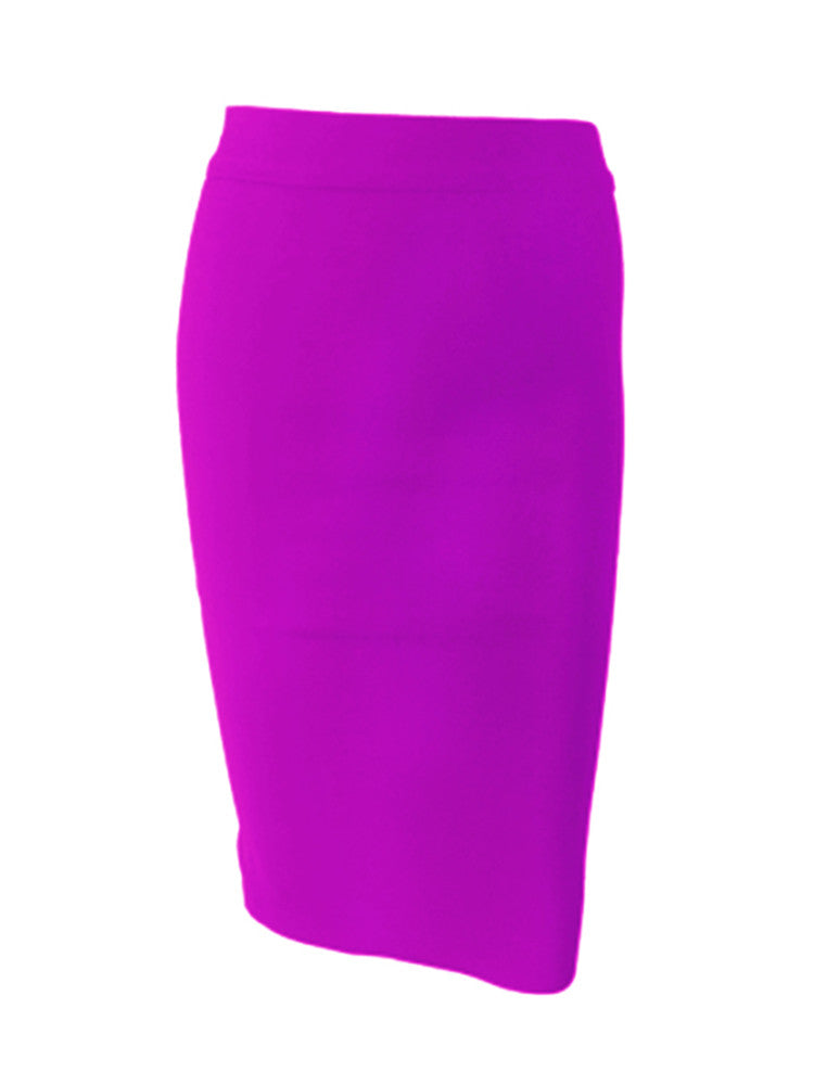 Solid Color Sexy Bodycon Party Bandage Skirt InsStreet