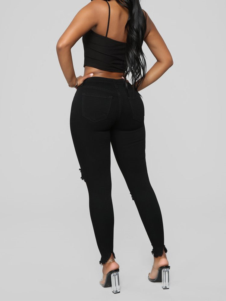 All The Booty Ripped Skinny Jeans - Black Ins Street