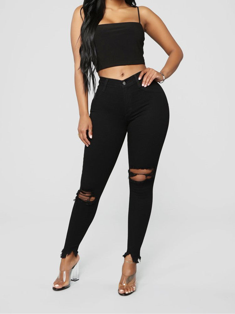 Booty Booty Push Up Skinny Jeans - Black