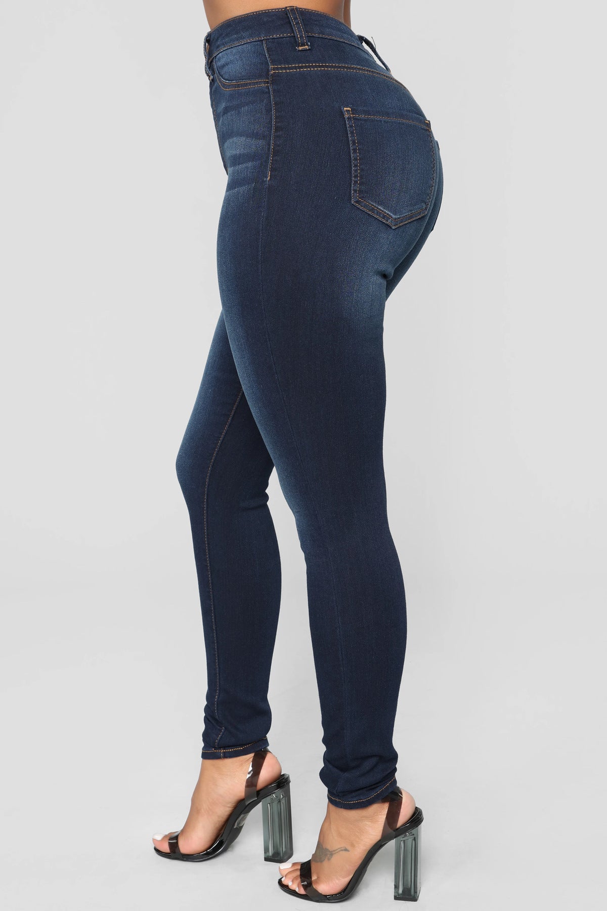 Emma Super Stretch High Rise Skinny Jeans - Mittlere Waschung