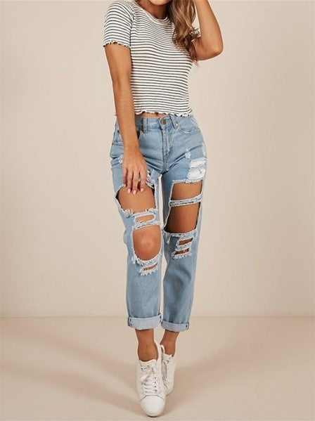 Live Let Live Skinny Jeans - Light Blue Wash Ins Street