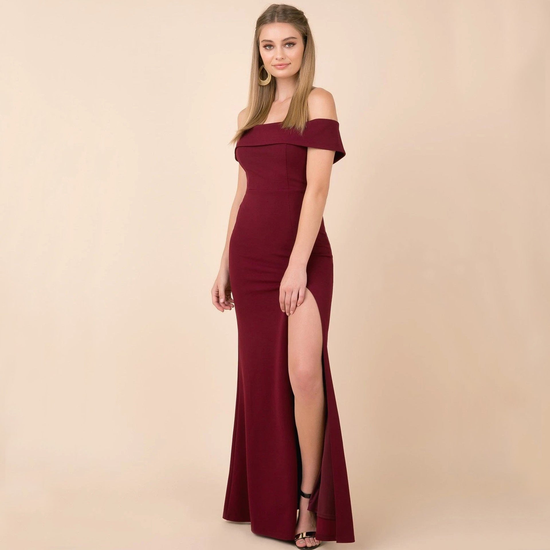 Kate Formal Stylish Crepe Midi Dress InsStreet