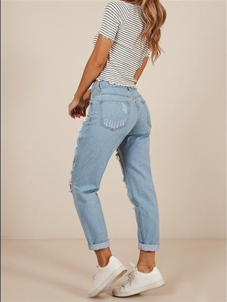 Live Let Live Skinny Jeans - Light Blue Wash Ins Street