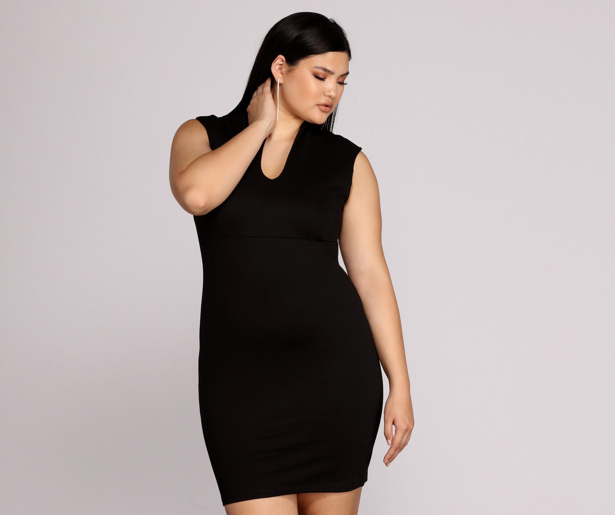 Plus Classic Stylish Midi Dress InsStreet