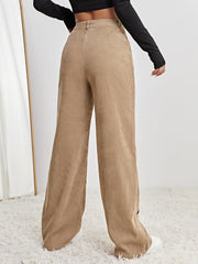 Star Print High Waist Straight Leg Pants InsStreet