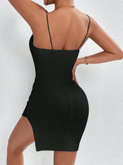 Solid  Cami Bodycon Dress InsStreet