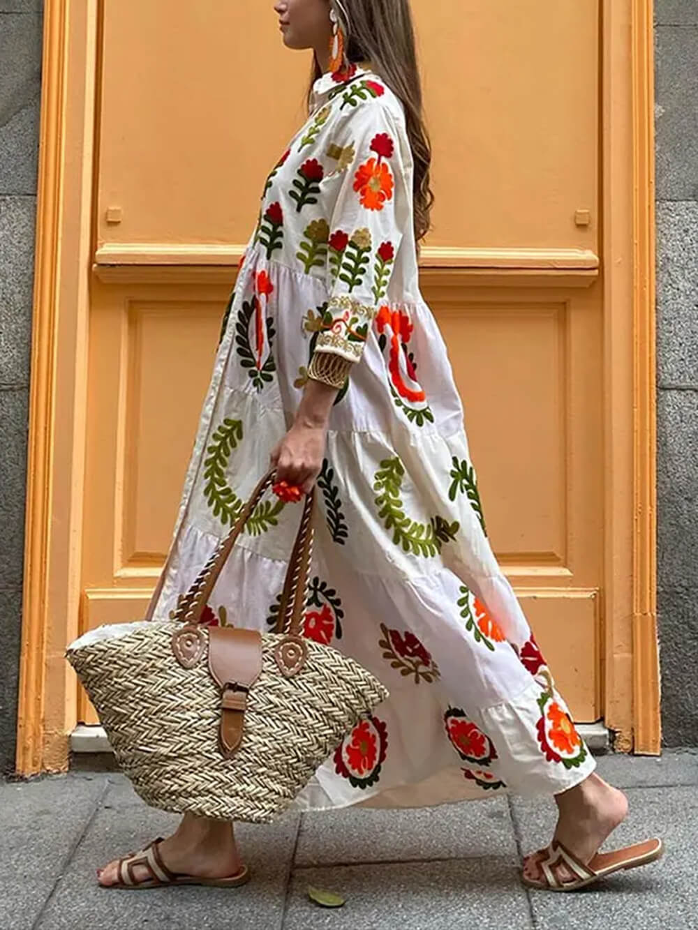 Bohemian Loose Stylish Print Dress InsStreet