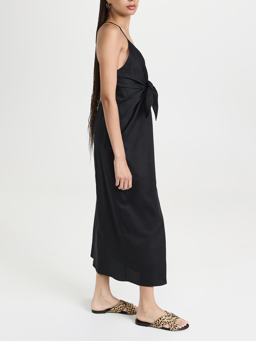 Unique Strappy Deep Charming V-Neck Midi Dress InsStreet