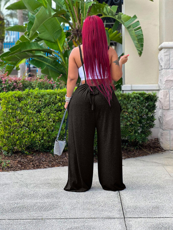 Wide-Leg Overalls Ins Street