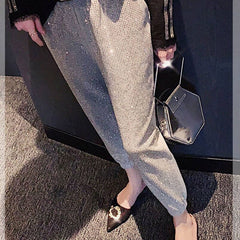 Casual Loose  5XL Shiny Fashion Loose Pants InsStreet