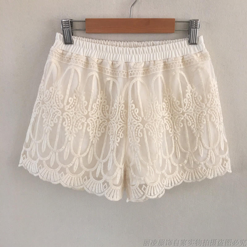 High Waist Sexy Lace Shorts InsStreet