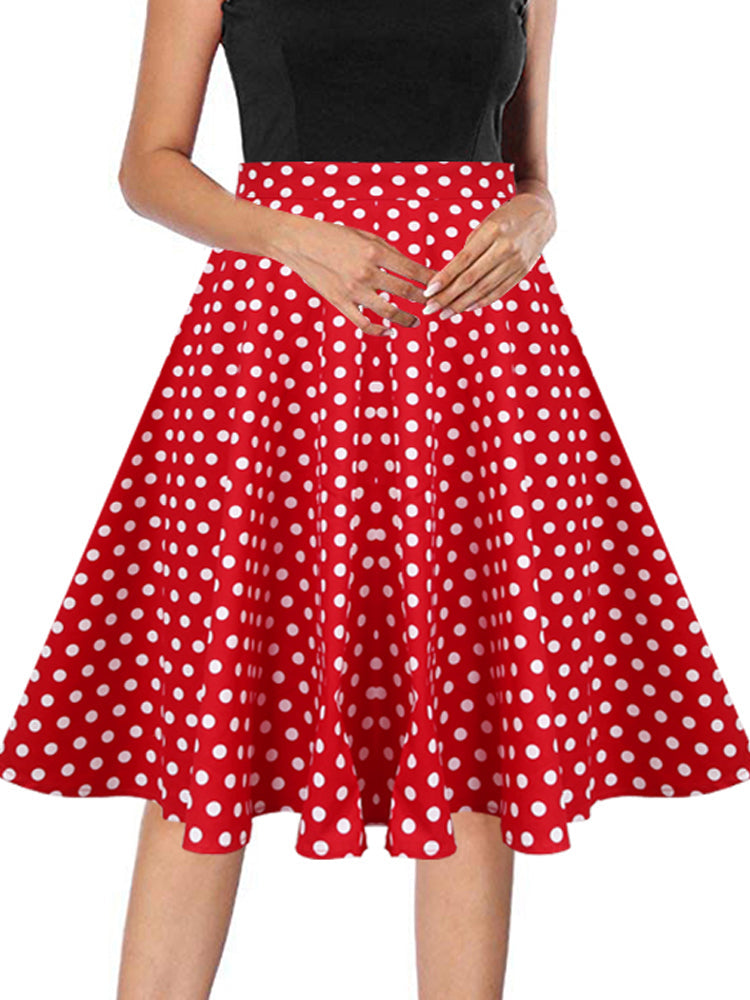 Runway Vintage Rockabilly Midi Skirt InsStreet