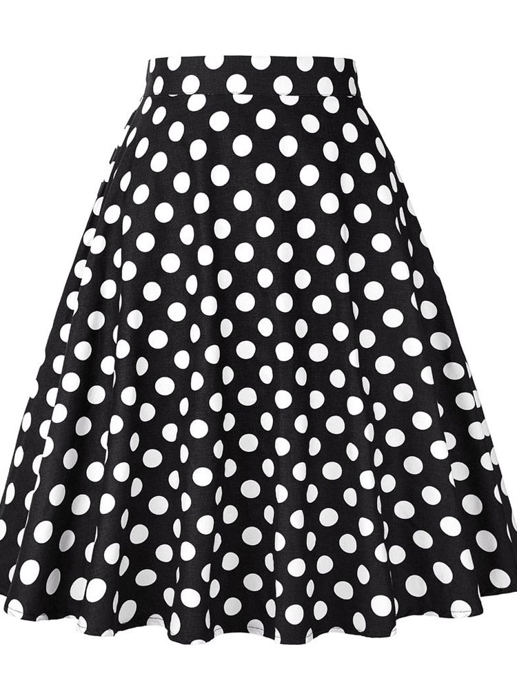 Runway Vintage Rockabilly Midi Skirt InsStreet