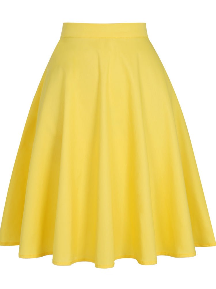 Runway Vintage Rockabilly Midi Skirt InsStreet