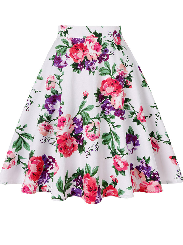 Runway Vintage Rockabilly Midi Skirt InsStreet