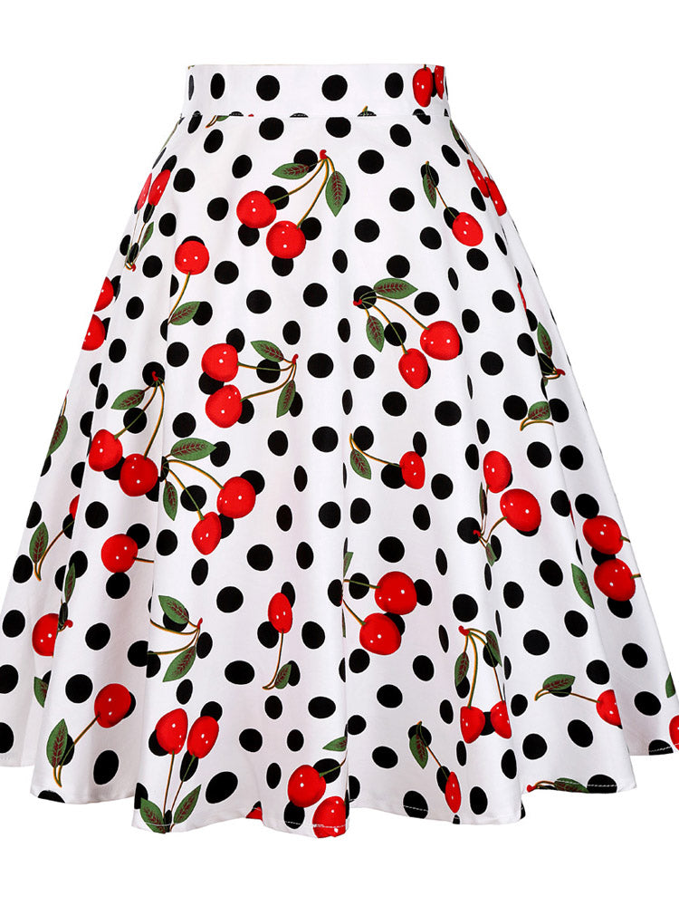 Runway Vintage Rockabilly Midi Skirt InsStreet