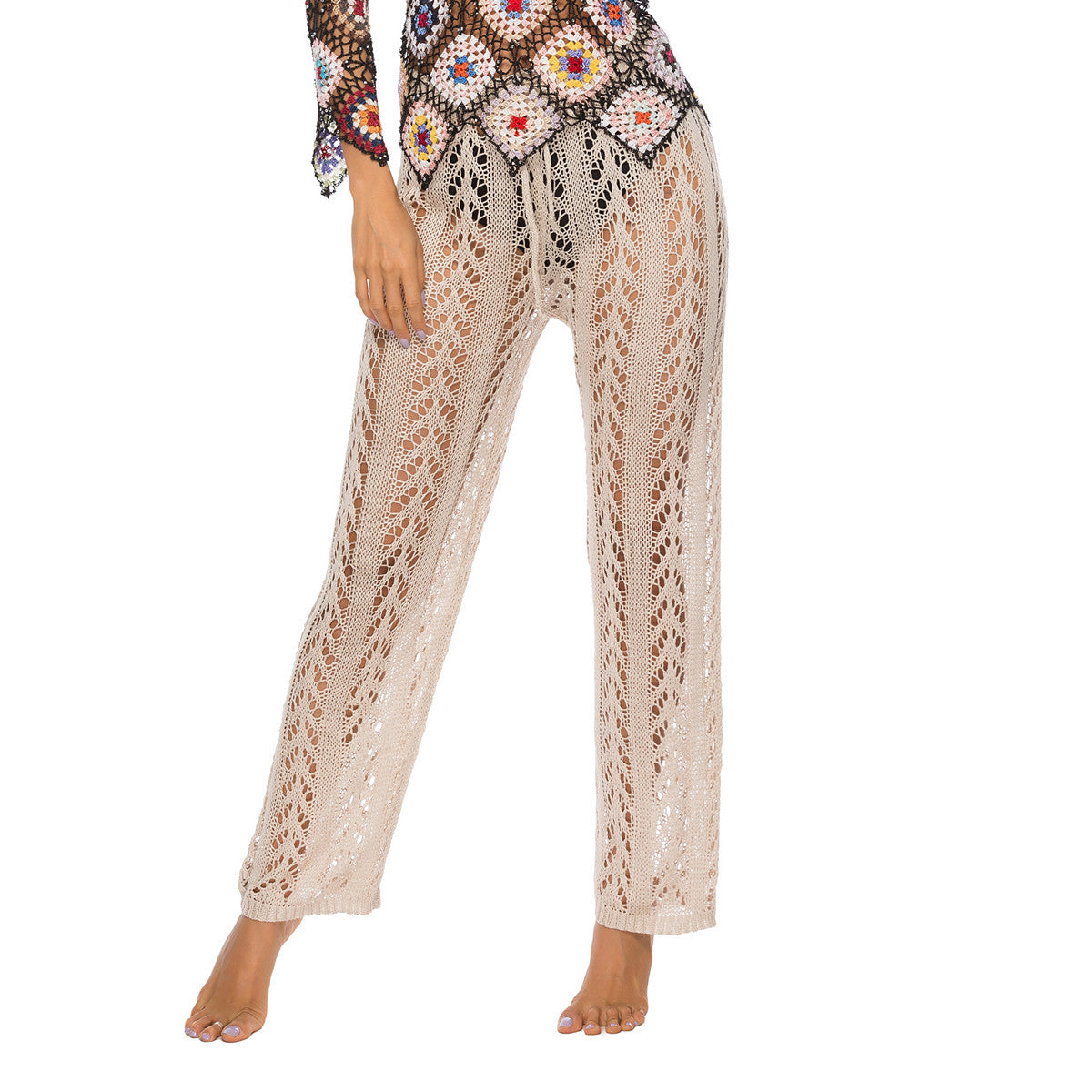 Crochet Beach Wide Leg Pants InsStreet