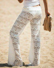 Crochet Beach Wide Leg Pants InsStreet