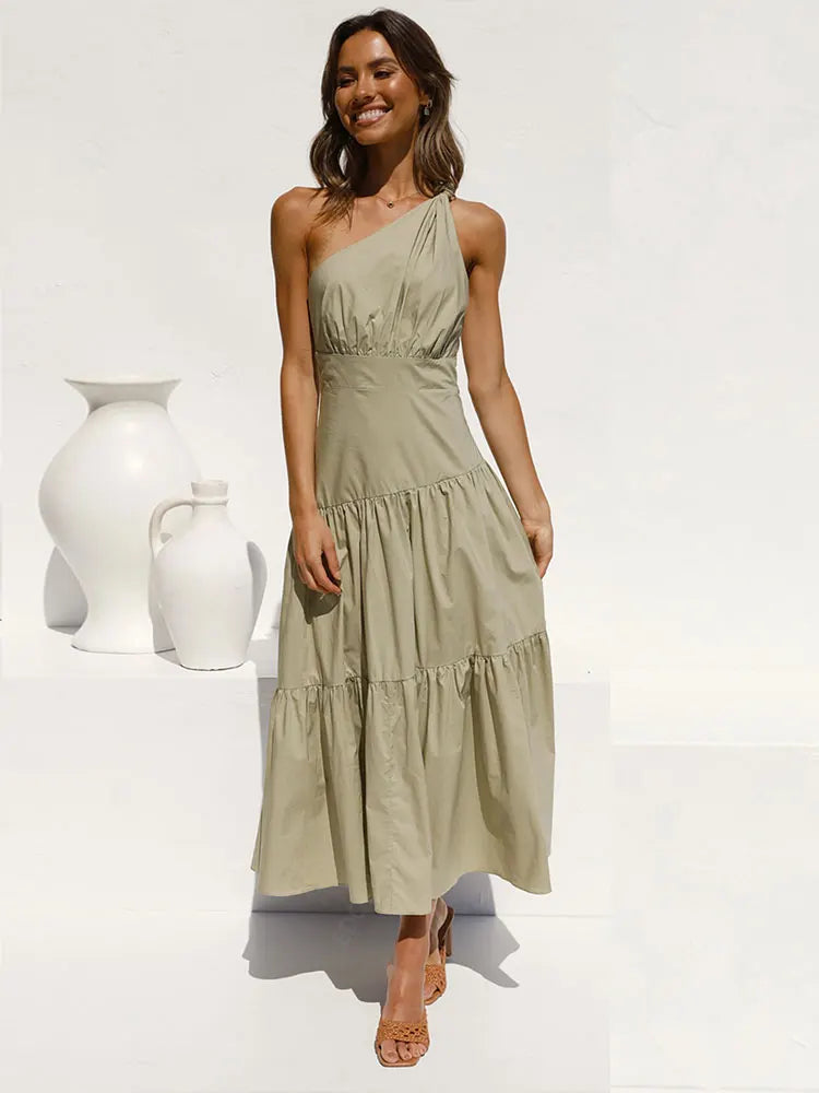 Feathers Strapless Sleeveless Split Hem Evening Maxi Dress InsStreet