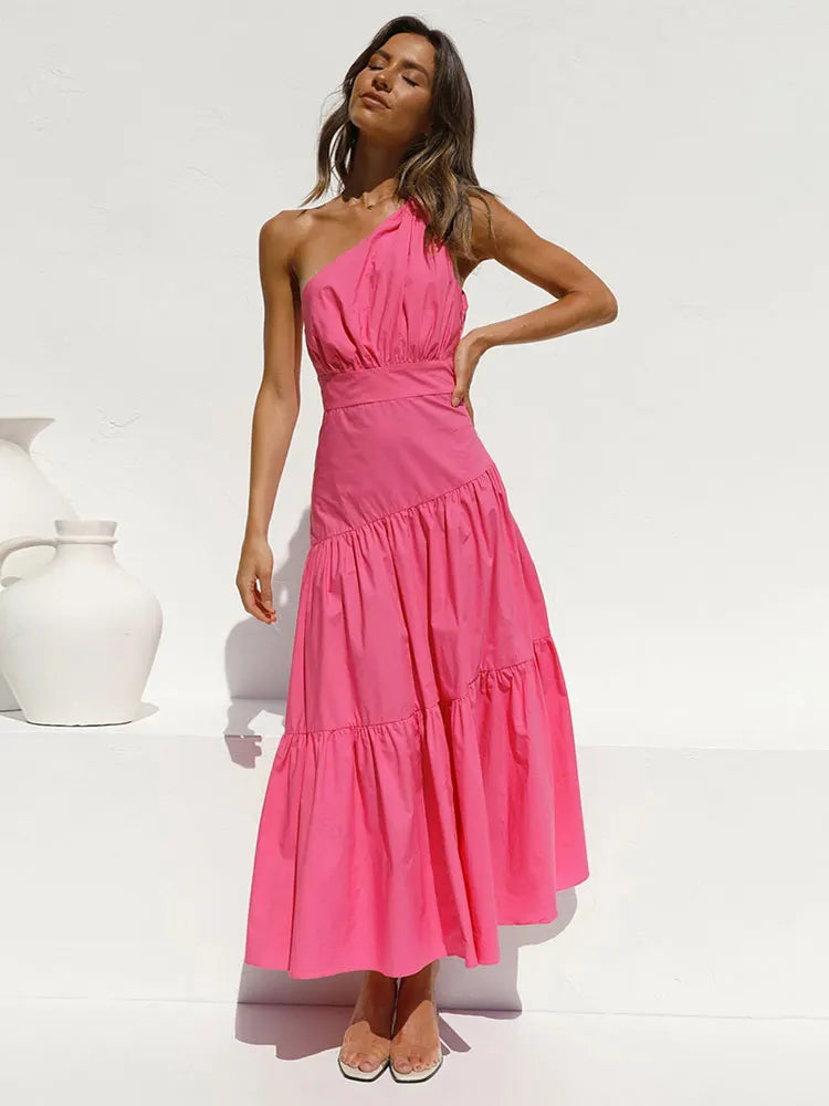 Feathers Strapless Sleeveless Split Hem Evening Maxi Dress InsStreet