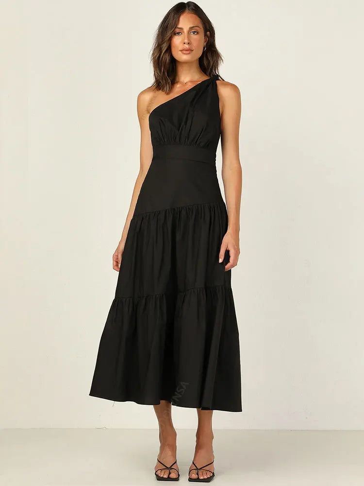 Feathers Strapless Sleeveless Split Hem Evening Maxi Dress InsStreet