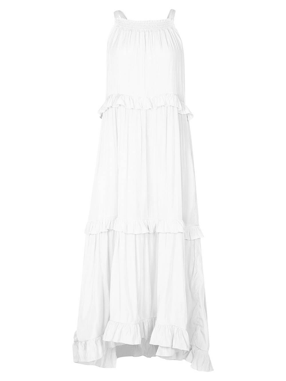 Irregular Cake Stylish Sleeveless Maxi Dress InsStreet