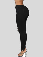 All The Booty Ripped Skinny Jeans - Black Ins Street