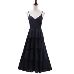 Formal Introduction Ruffle Tiered Maxi Dress - Black Ins Street