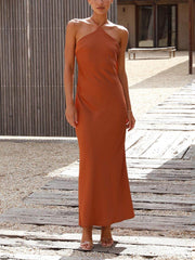 Unique Neckless Stylish Backless Maxi Dresses InsStreet