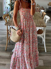 Bohemian Printed Stylish Slip Dress InsStreet