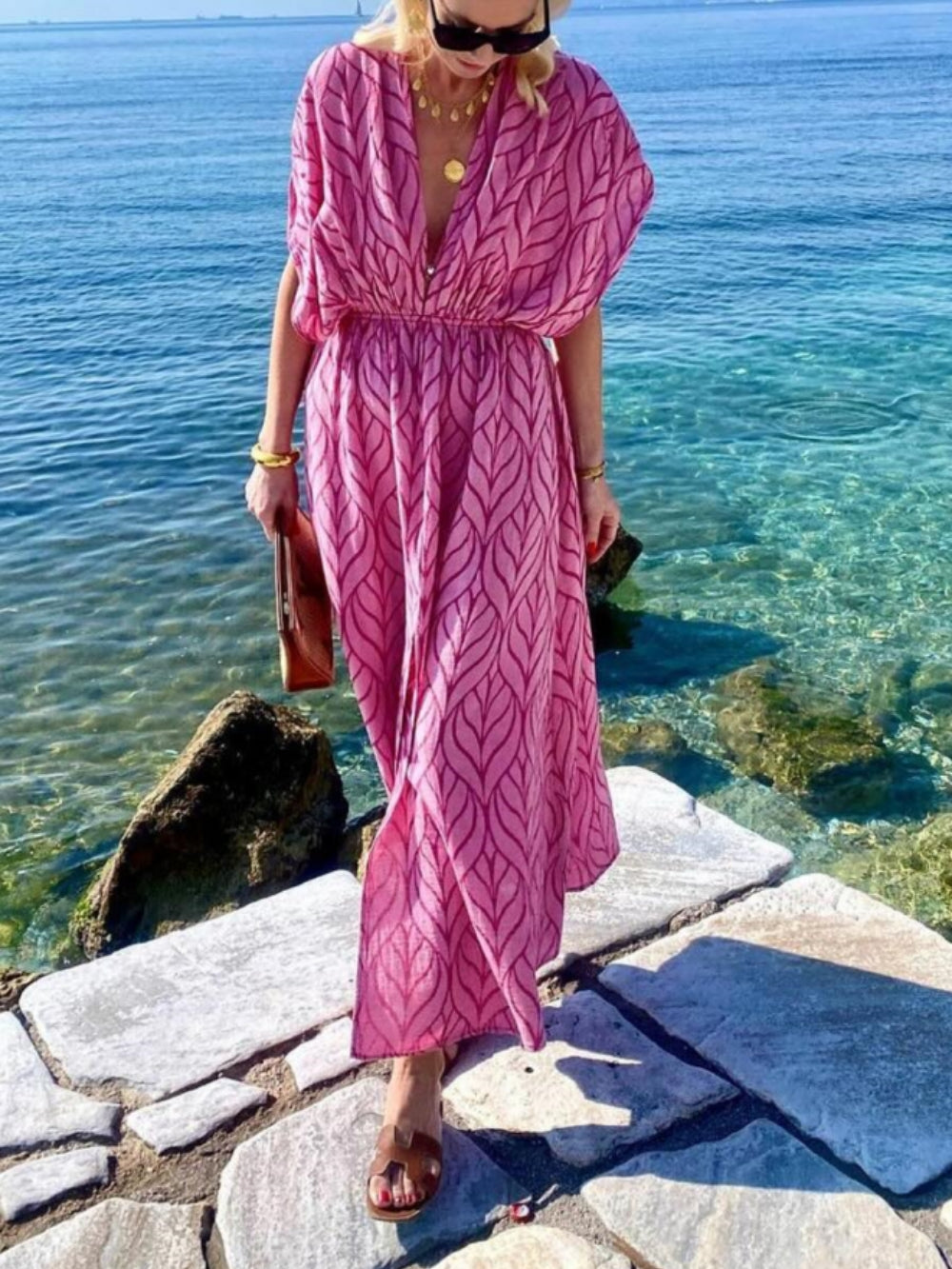 Printed Resort Stylish Maxi Dress InsStreet