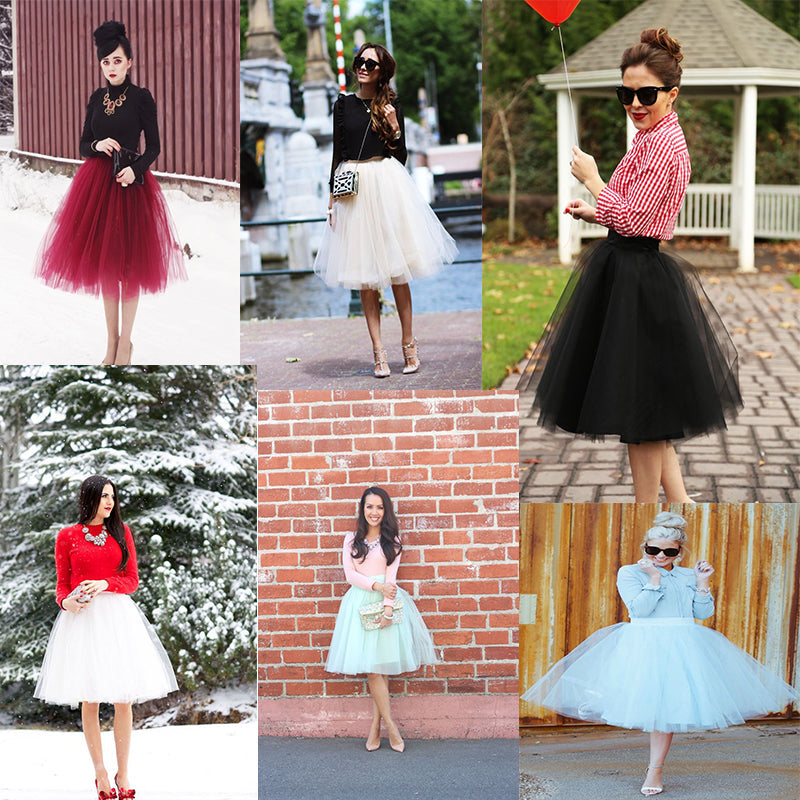 Princess Midi Tulle Skirt InsStreet