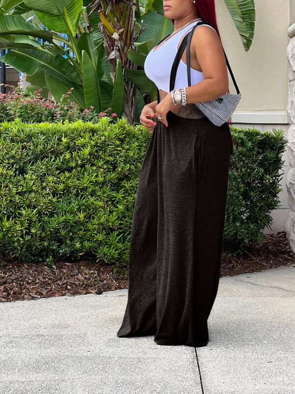 Wide-Leg Overalls Ins Street