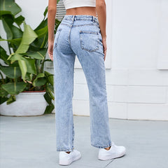 Good For You High Rise Boyfriend Jeans - Medium Wash Ins Street