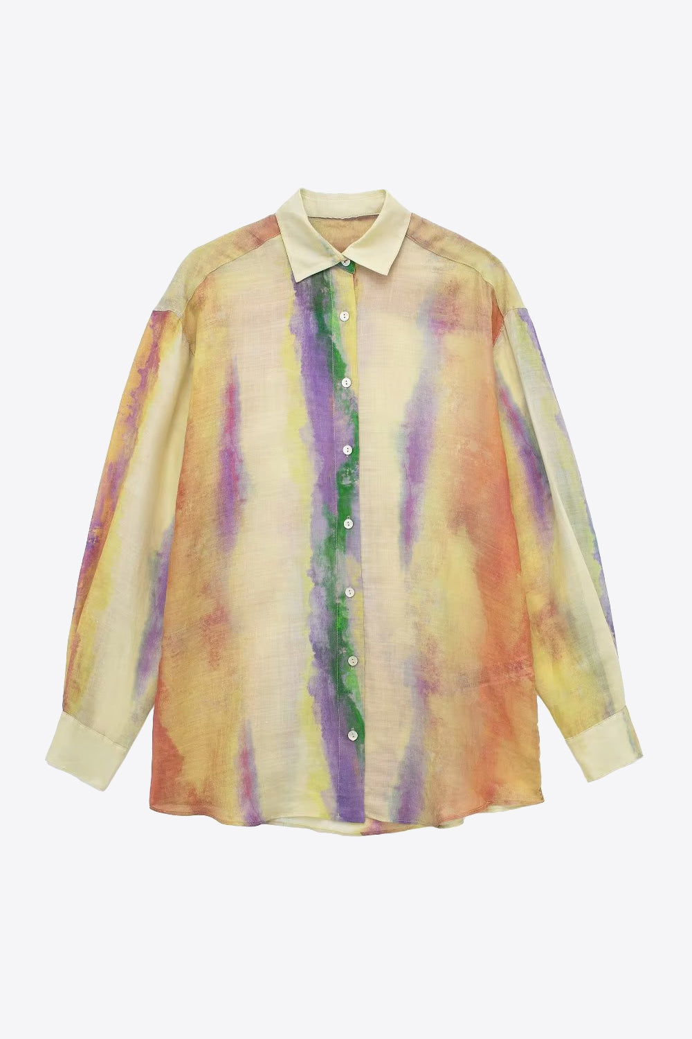 Arm Long Tie-Dye Blouse Skirt and Set InsStreet