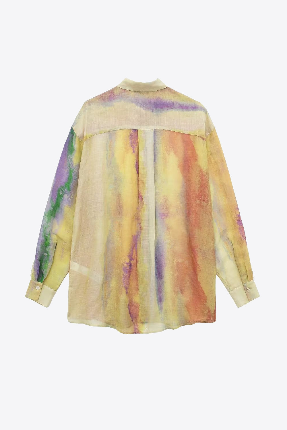 Arm Long Tie-Dye Blouse Skirt and Set InsStreet