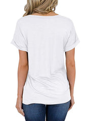 Kinsley V-Neck Pocket Tee - White Ins Street