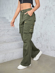 High Waist Straight Trousers InsStreet